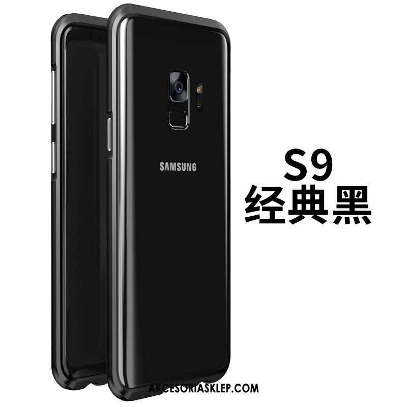 Futerał Samsung Galaxy S9 Czarny Metal Telefon Komórkowy Nubuku Granica Obudowa Sprzedam