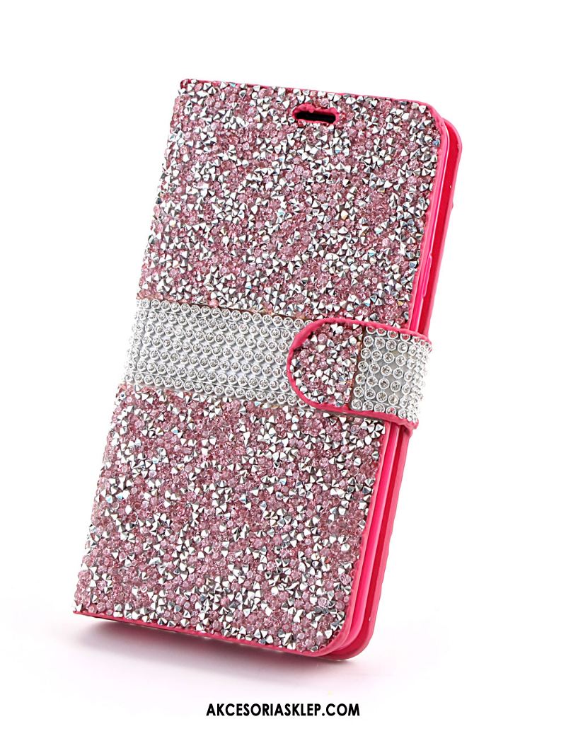 Futerał Samsung Galaxy S9+ Rhinestone Ochraniacz Wzór Czerwony Skórzany Futerał Etui Kup