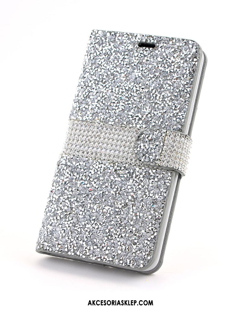 Futerał Samsung Galaxy S9+ Rhinestone Ochraniacz Wzór Czerwony Skórzany Futerał Etui Kup
