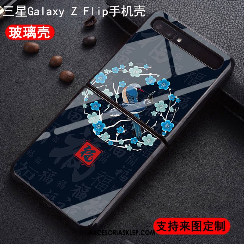 Futerał Samsung Z Flip Telefon Komórkowy Gwiazda Szkło Ochraniacz Dostosowane Obudowa Tanie