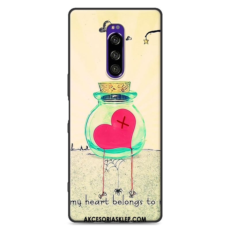 Futerał Sony Xperia 1 Ciemno Niebieski Telefon Komórkowy Piękny Kreatywne Silikonowe Pokrowce Sklep