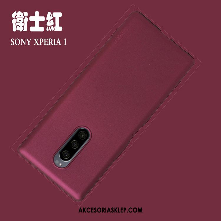 Futerał Sony Xperia 1 Czerwony Silikonowe Miękki Telefon Komórkowy Nubuku Pokrowce Kup