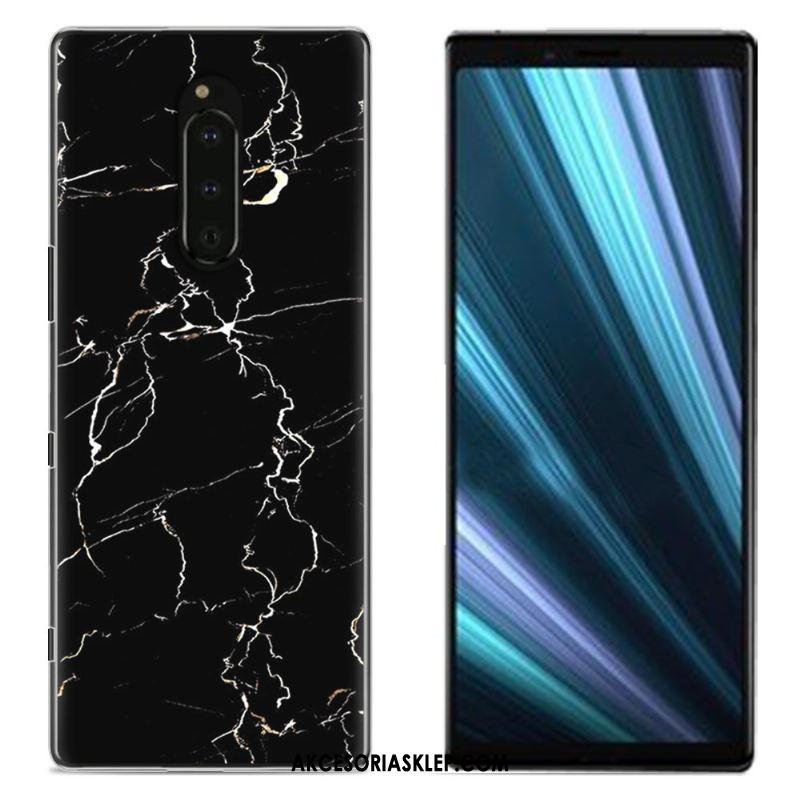 Futerał Sony Xperia 1 Płótno Niebieski Kolor Telefon Komórkowy Ochraniacz Pokrowce Sklep