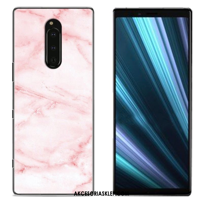 Futerał Sony Xperia 1 Płótno Niebieski Kolor Telefon Komórkowy Ochraniacz Pokrowce Sklep