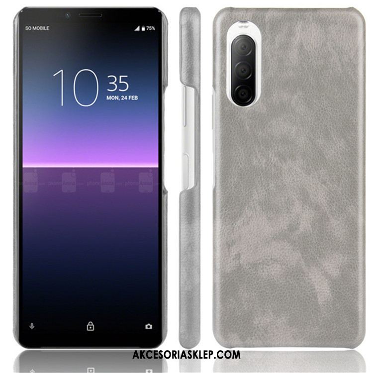 Futerał Sony Xperia 10 Ii Trudno Skóra Litchi Ochraniacz Telefon Komórkowy Sprzedam