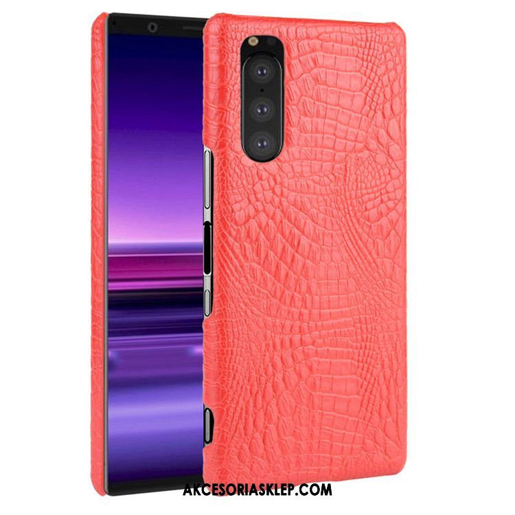 Futerał Sony Xperia 5 Trudno Wzór Krokodyla Telefon Komórkowy Jakość Skóra Obudowa Sprzedam