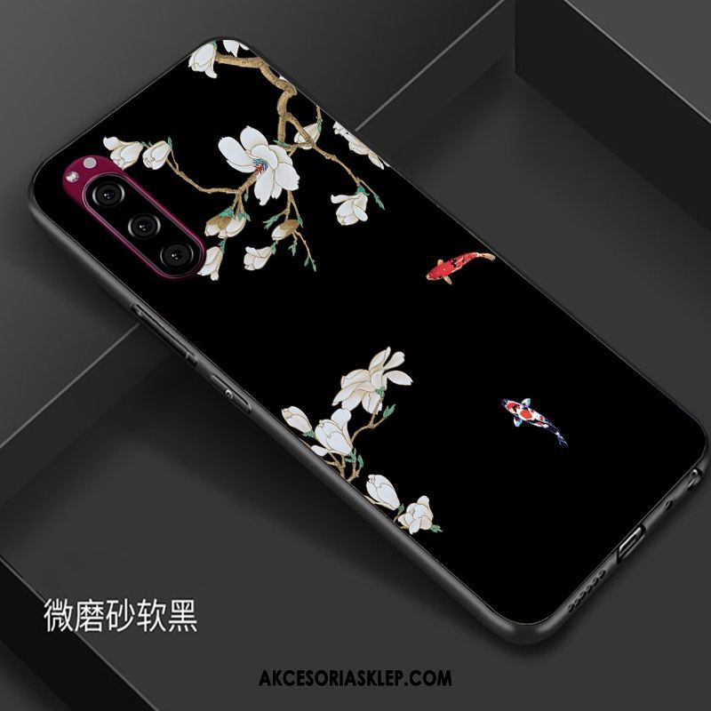 Futerał Sony Xperia 5 Wiatr Anti-fall Czarny Telefon Komórkowy Miękki Pokrowce Kup