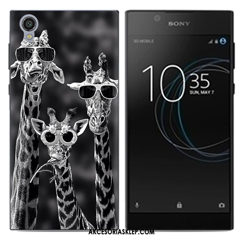 Futerał Sony Xperia L1 Anti-fall Ochraniacz Czarny Kolor Pu Pokrowce Sklep