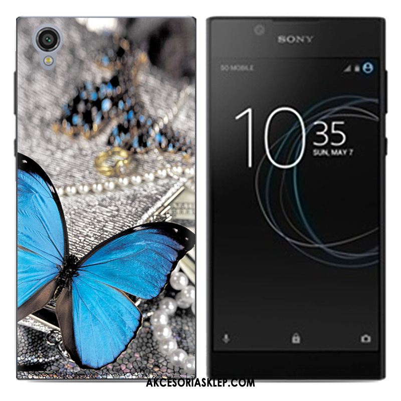 Futerał Sony Xperia L1 Anti-fall Ochraniacz Czarny Kolor Pu Pokrowce Sklep