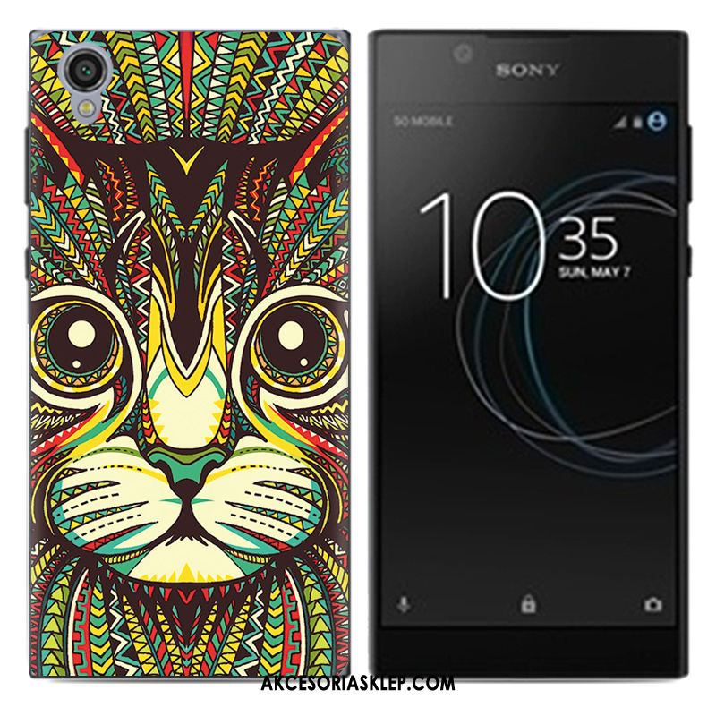 Futerał Sony Xperia L1 Anti-fall Ochraniacz Czarny Kolor Pu Pokrowce Sklep