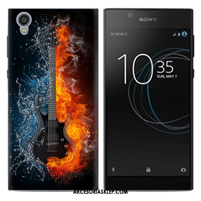 Futerał Sony Xperia L1 Anti-fall Ochraniacz Czarny Kolor Pu Pokrowce Sklep