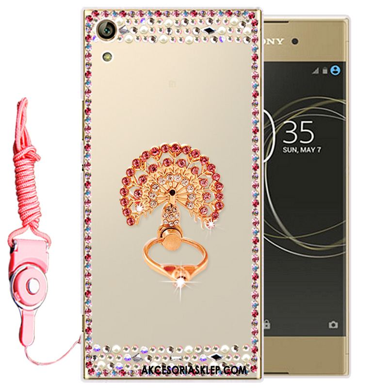 Futerał Sony Xperia L1 Biały Miękki Ochraniacz Rhinestone Silikonowe Tanie