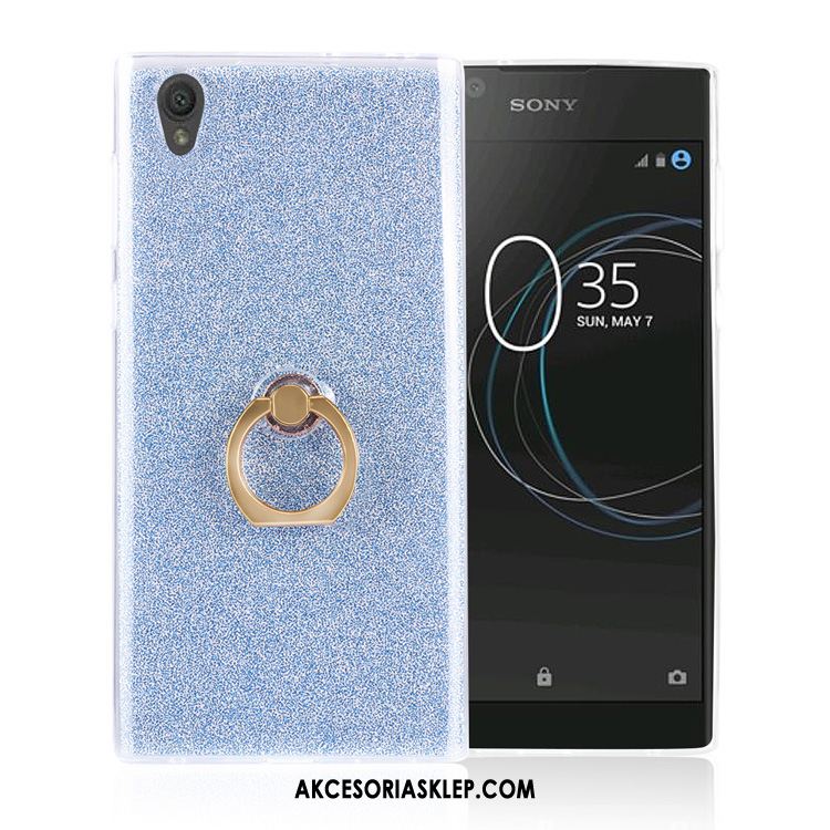 Futerał Sony Xperia L1 Silikonowe Anti-fall Czarny Ring Ochraniacz Tanie