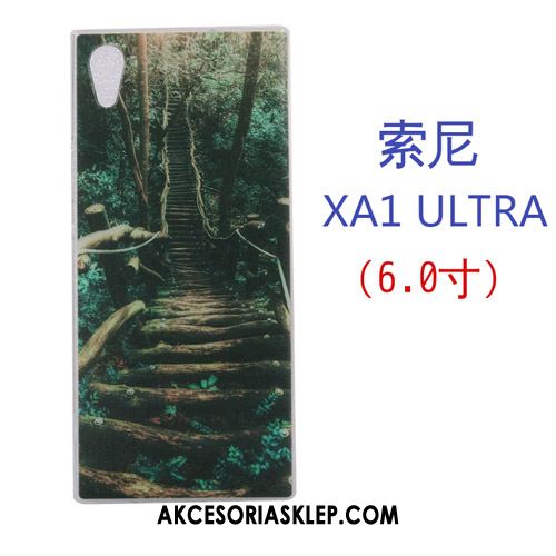 Futerał Sony Xperia Xa1 Ultra Purpurowy Kreatywne Kreskówka Silikonowe Miękki Etui Sklep