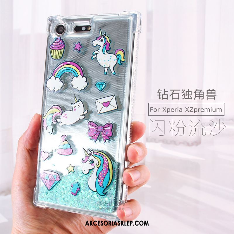 Futerał Sony Xperia Xz Premium Anti-fall Kreatywne Przezroczysty Miękki Proszek Pokrowce Kup