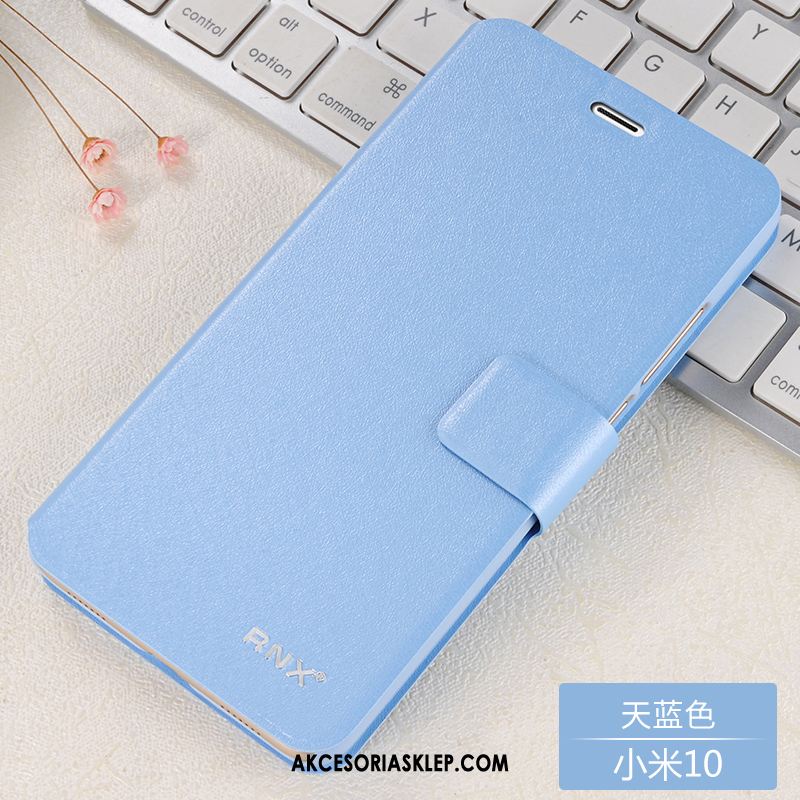 Futerał Xiaomi Mi 10 Klapa Skórzany Futerał Niebieski Ochraniacz Telefon Komórkowy Etui Sprzedam