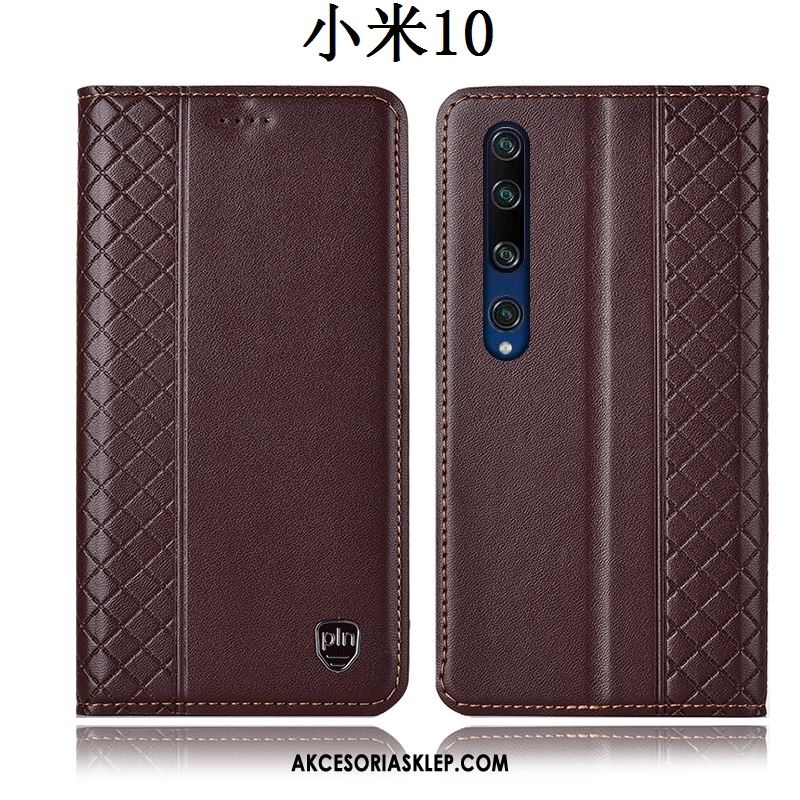 Futerał Xiaomi Mi 10 Skórzany Futerał Ochraniacz Czerwony Anti-fall Telefon Komórkowy Etui Sprzedam