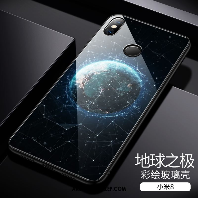 Futerał Xiaomi Mi 8 Anti-fall Silikonowe Czarny Szkło Hartowane Cienkie Etui Sprzedam