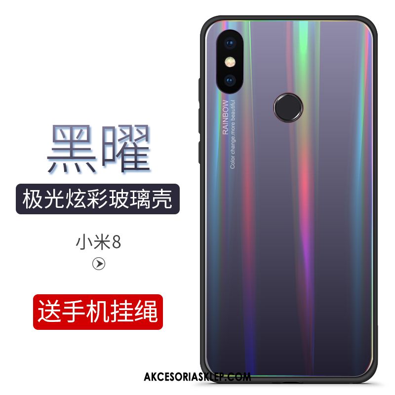 Futerał Xiaomi Mi 8 Anti-fall Zielony Osobowość Wiszące Ozdoby Kolor Gradientu Etui Sprzedam