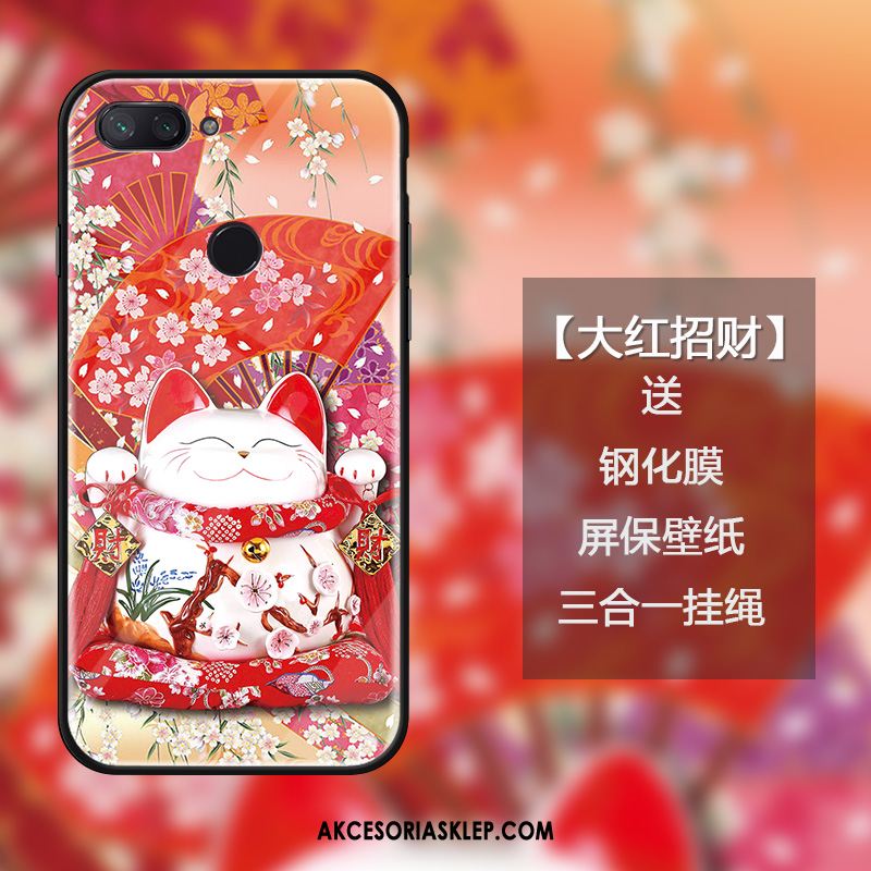 Futerał Xiaomi Mi 8 Lite Czerwony Osobowość Wiszące Ozdoby Młodzież Telefon Komórkowy Pokrowce Dyskont