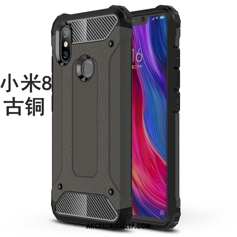 Futerał Xiaomi Mi 8 Miękki Szary Anti-fall All Inclusive Silikonowe Obudowa Tanie