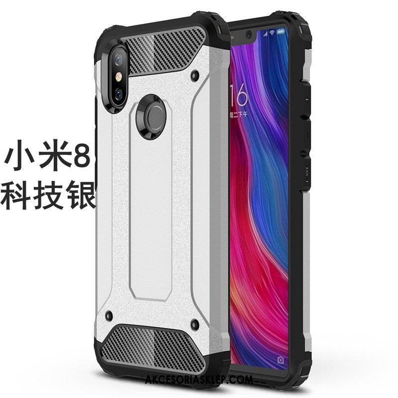 Futerał Xiaomi Mi 8 Miękki Szary Anti-fall All Inclusive Silikonowe Obudowa Tanie