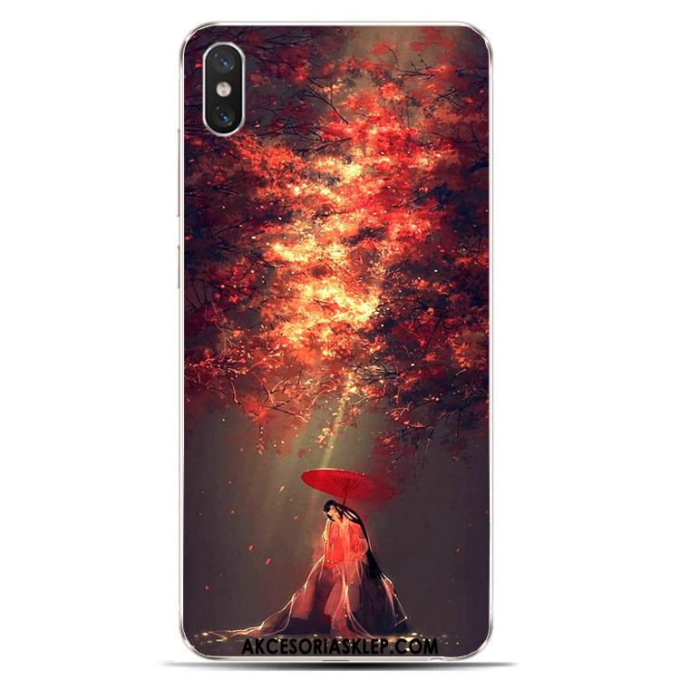 Futerał Xiaomi Mi 8 Pro Chiński Styl Atrament Telefon Komórkowy Biały Silikonowe Etui Kup
