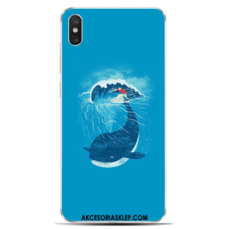 Futerał Xiaomi Mi 8 Pro Niebieski Ochraniacz Silikonowe Chiński Styl Piękny Etui Sklep