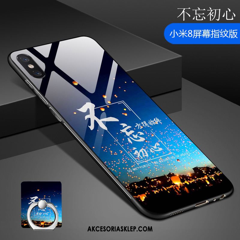Futerał Xiaomi Mi 8 Pro Tendencja Mały Miękki Wzór Niebieski Etui Kup