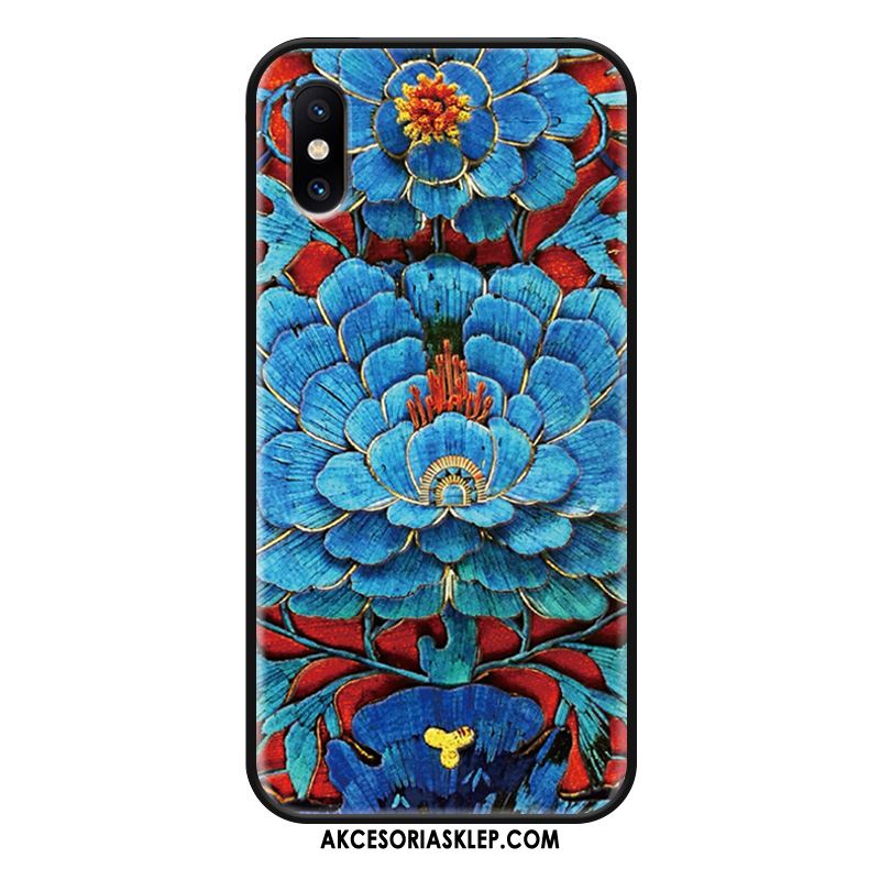 Futerał Xiaomi Mi 8 Pro Wzór Relief Kwiaty Telefon Komórkowy Mały Obudowa Sprzedam