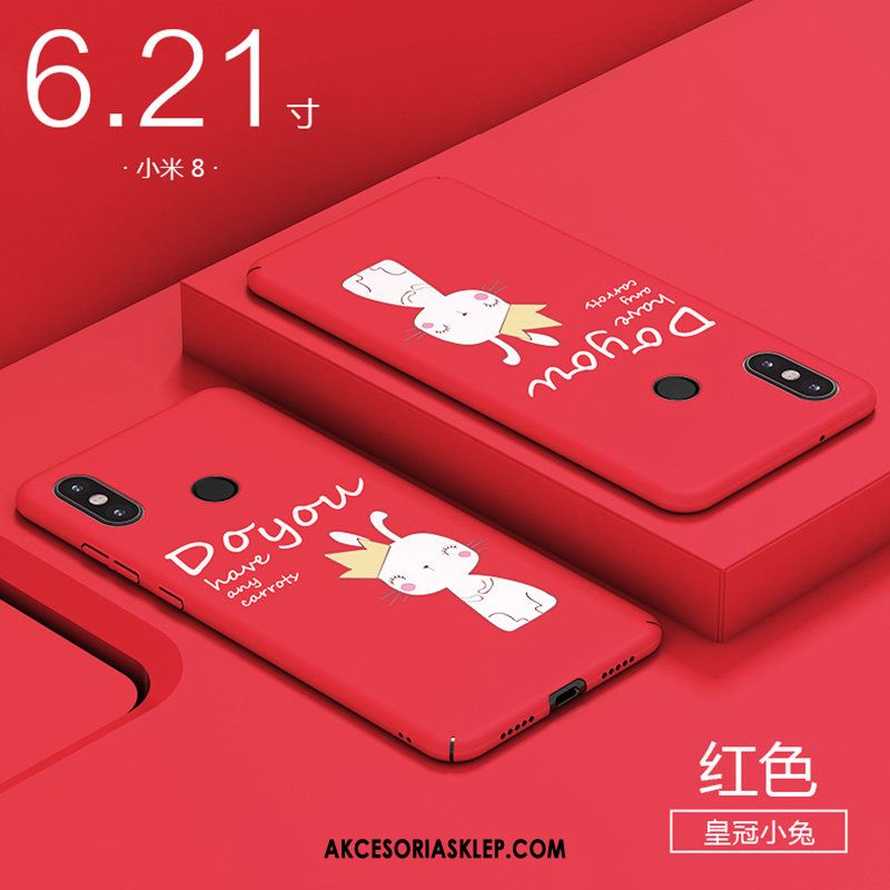 Futerał Xiaomi Mi 8 Różowe Trudno Nowy Plastikowy Ochraniacz Tanie