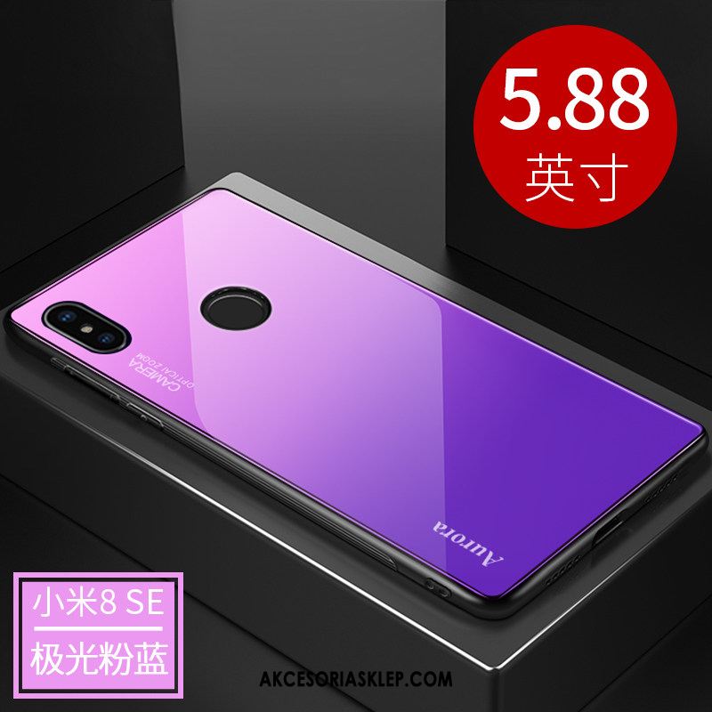 Futerał Xiaomi Mi 8 Se Anti-fall Czerwony Netto Purpurowy Cienkie All Inclusive Obudowa Tanie