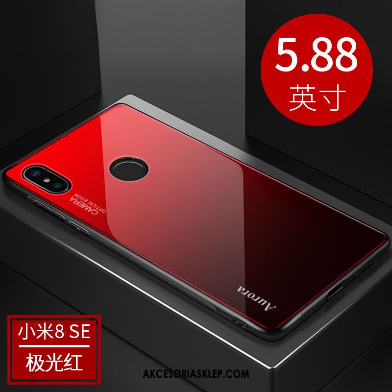 Futerał Xiaomi Mi 8 Se Anti-fall Czerwony Netto Purpurowy Cienkie All Inclusive Obudowa Tanie