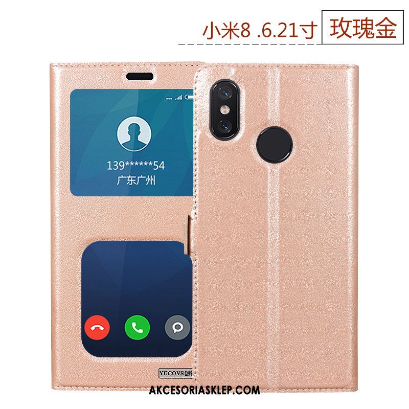 Futerał Xiaomi Mi 8 Skórzany Futerał Silikonowe Ochraniacz All Inclusive Telefon Komórkowy Obudowa Na Sprzedaż