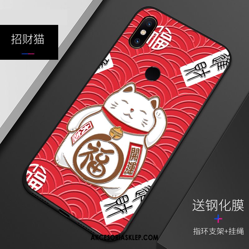 Futerał Xiaomi Mi 8 Tendencja Relief Mały Ochraniacz Nubuku Etui Kup