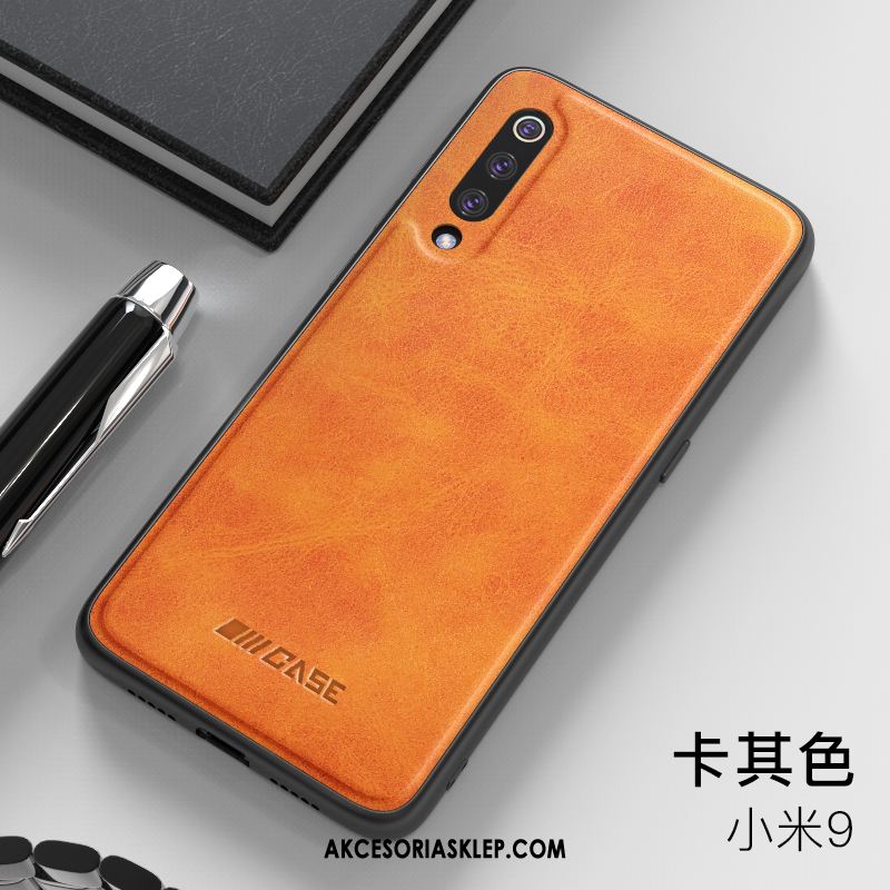 Futerał Xiaomi Mi 9 Nubuku Modna Marka Mały Telefon Komórkowy Osobowość Pokrowce Tanie