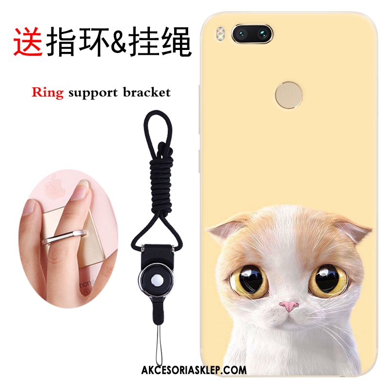 Futerał Xiaomi Mi A1 Kreskówka Czarny Anti-fall Mały Telefon Komórkowy Obudowa Dyskont