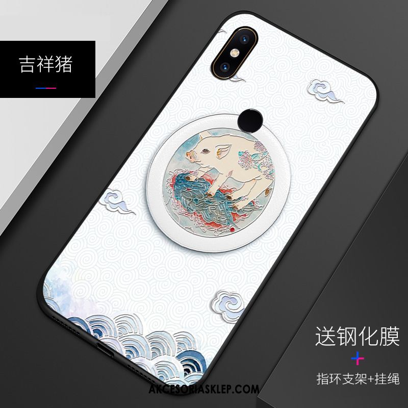 Futerał Xiaomi Mi A2 Mały Biały Wzór All Inclusive Miękki Etui Sklep
