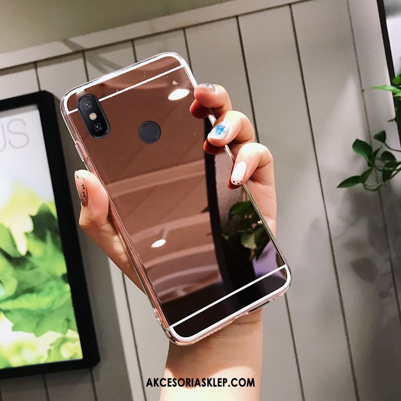 Futerał Xiaomi Mi A2 Silikonowe Telefon Komórkowy Złoto Lustro Mały Pokrowce Sklep