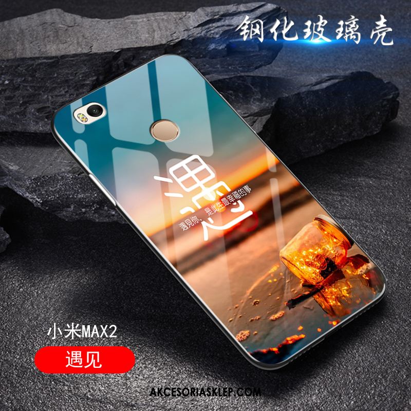 Futerał Xiaomi Mi Max 2 Anti-fall Szkło Modna Marka Osobowość Mały Etui Tanie