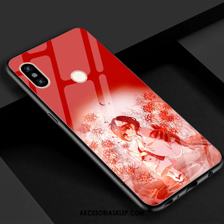 Futerał Xiaomi Mi Max 3 Czerwony Mały Czarny Szkło Lustro Pokrowce Na Sprzedaż