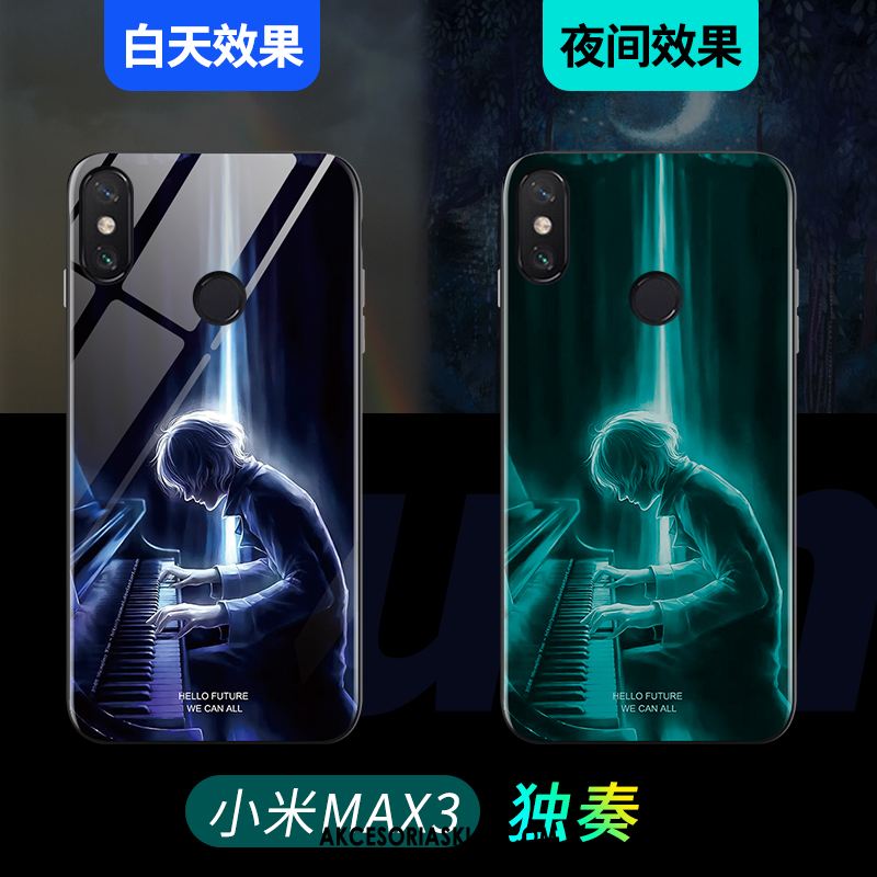 Futerał Xiaomi Mi Max 3 Telefon Komórkowy Czarny Kreatywne Tendencja Tylna Pokrywa Etui Na Sprzedaż