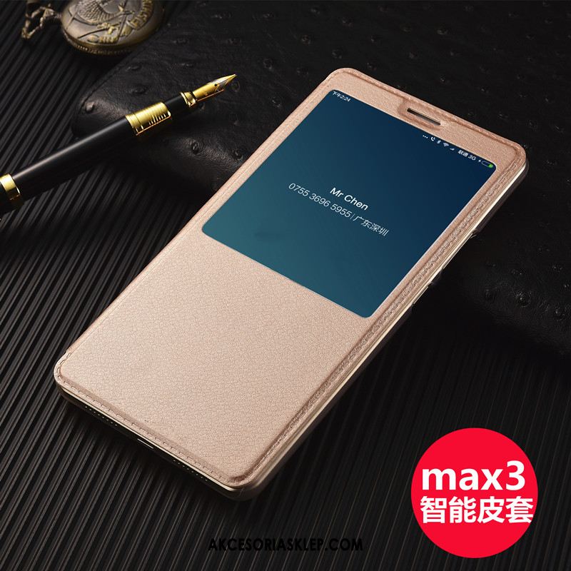 Futerał Xiaomi Mi Max 3 Telefon Komórkowy Różowe Ochraniacz Mały Skórzany Futerał Etui Tanie