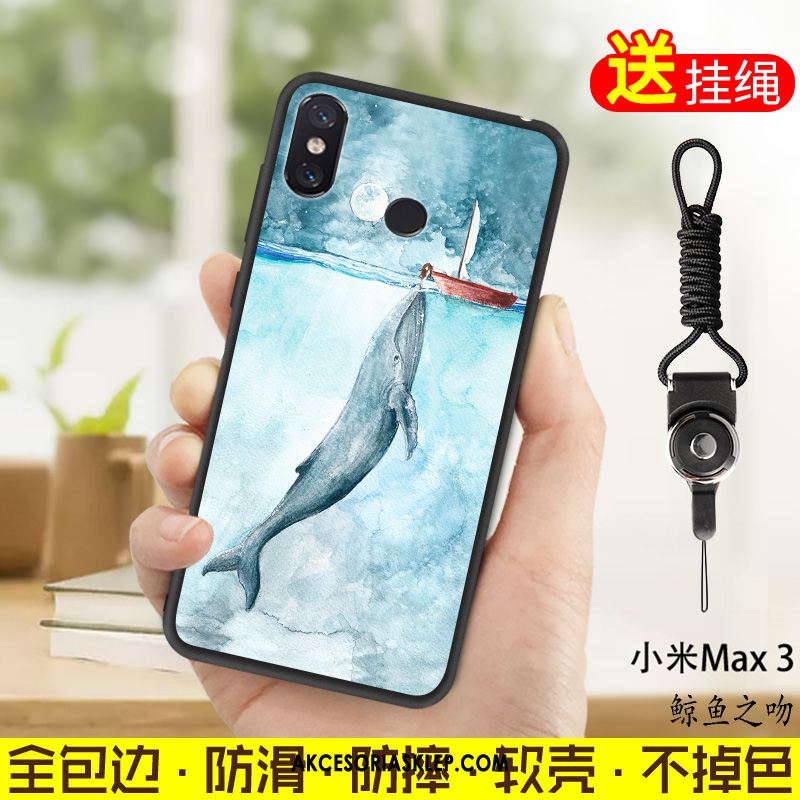 Futerał Xiaomi Mi Max 3 Zielony Ochraniacz Wiszące Ozdoby Telefon Komórkowy Anti-fall Etui Tanie