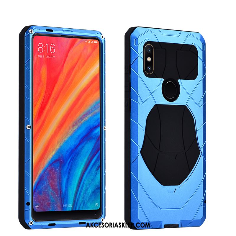 Futerał Xiaomi Mi Mix 2s Niebieski Trzy Mechanizmy Obronne Mały Ochraniacz All Inclusive Etui Sprzedam