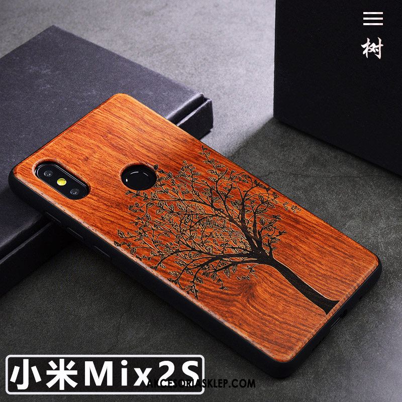 Futerał Xiaomi Mi Mix 2s Z Litego Drewna Telefon Komórkowy Proste Anti-fall Sztuka Pokrowce Kupię