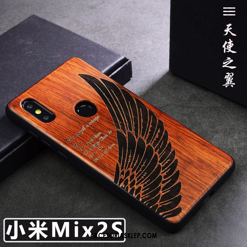 Futerał Xiaomi Mi Mix 2s Z Litego Drewna Telefon Komórkowy Proste Anti-fall Sztuka Pokrowce Kupię