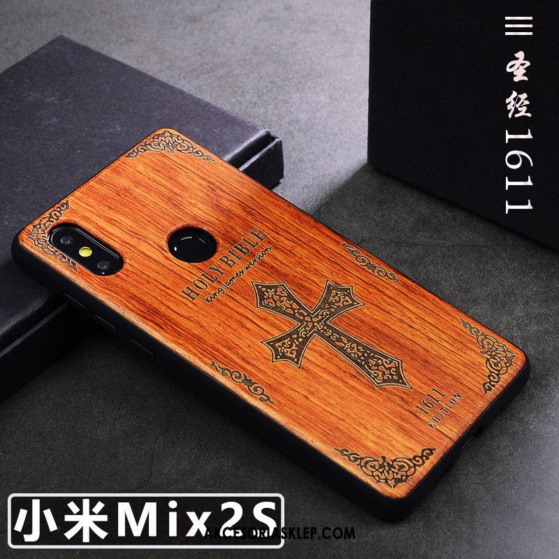 Futerał Xiaomi Mi Mix 2s Z Litego Drewna Telefon Komórkowy Proste Anti-fall Sztuka Pokrowce Kupię