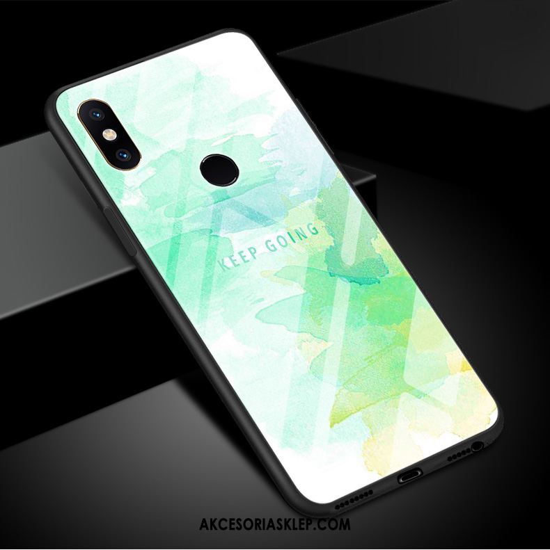 Futerał Xiaomi Mi Mix 3 Mały Proste Szkło Hartowane Niebieski Sztuka Obudowa Tanie