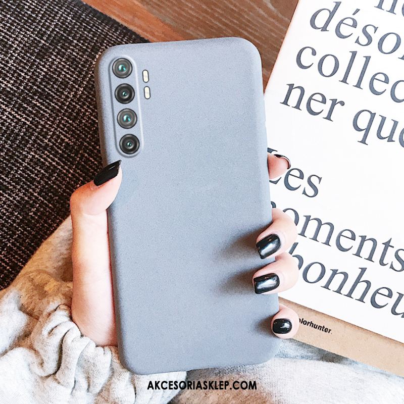 Futerał Xiaomi Mi Note 10 Lite Silikonowe Szary Ochraniacz Nubuku Niebieski Etui Tanie